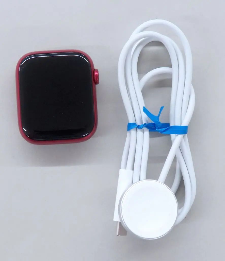 [Used] Smartwatch Apple Watch Series 7 GPS Model 45mm (Red Aluminum Case) [MKNT3J/A] (Condition: Current Product/Box/Manual/Band Missing/Main Unit Condition Difficult ※Please see product description for details)