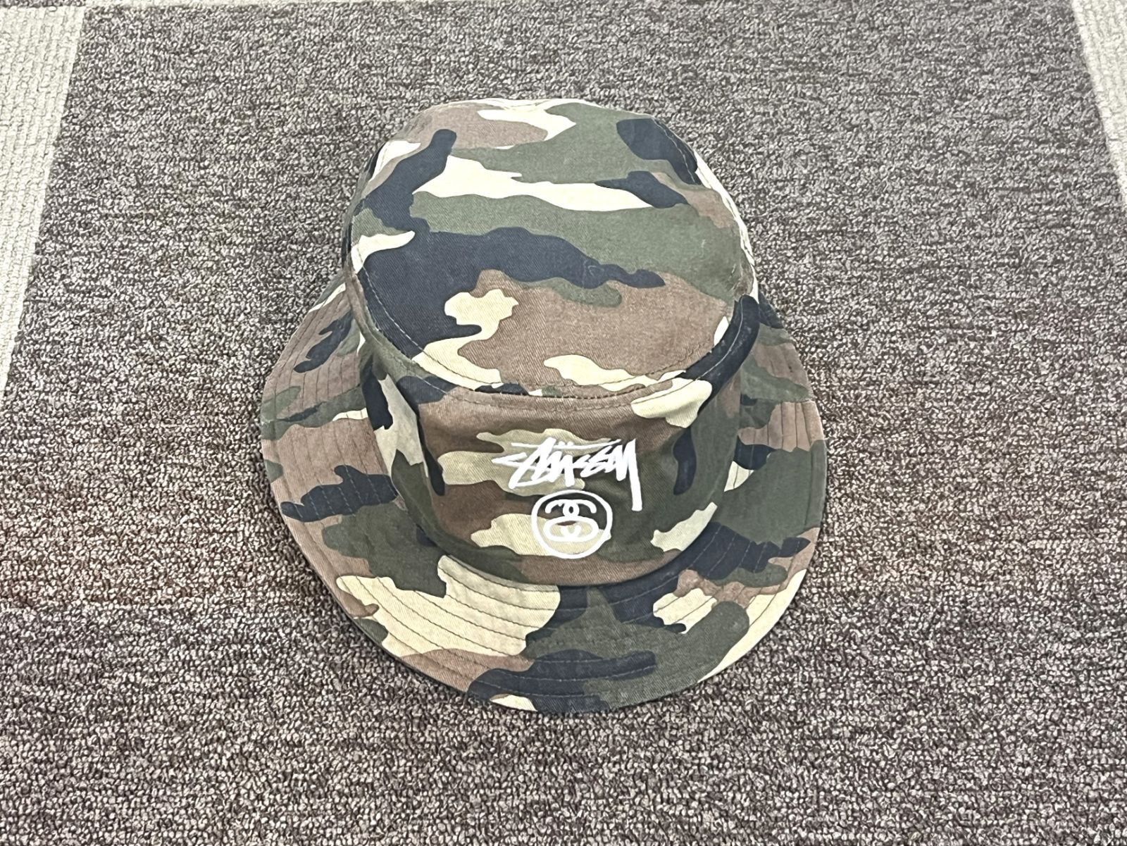 hadel レア！80's STUSSY 迷彩 バケットハット STUSSY - stussy 迷彩
