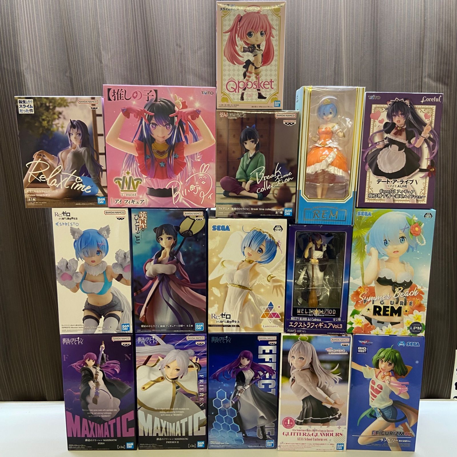 フィギュア まとめ売り 葬送のフリーレン 薬屋のひとりごと 他 美少女 プライズ フィギュア まとめ 16点 リゼロ フリーレン 薬屋の