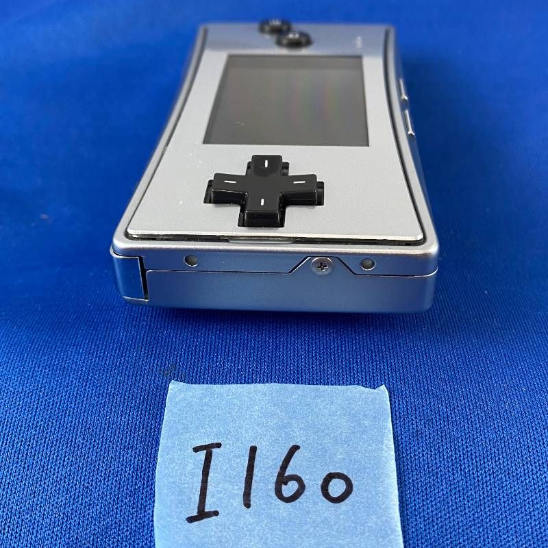 ◇I160【通電OK】ゲームボーイミクロ GAME BOY micro シルバー 銀 GBA