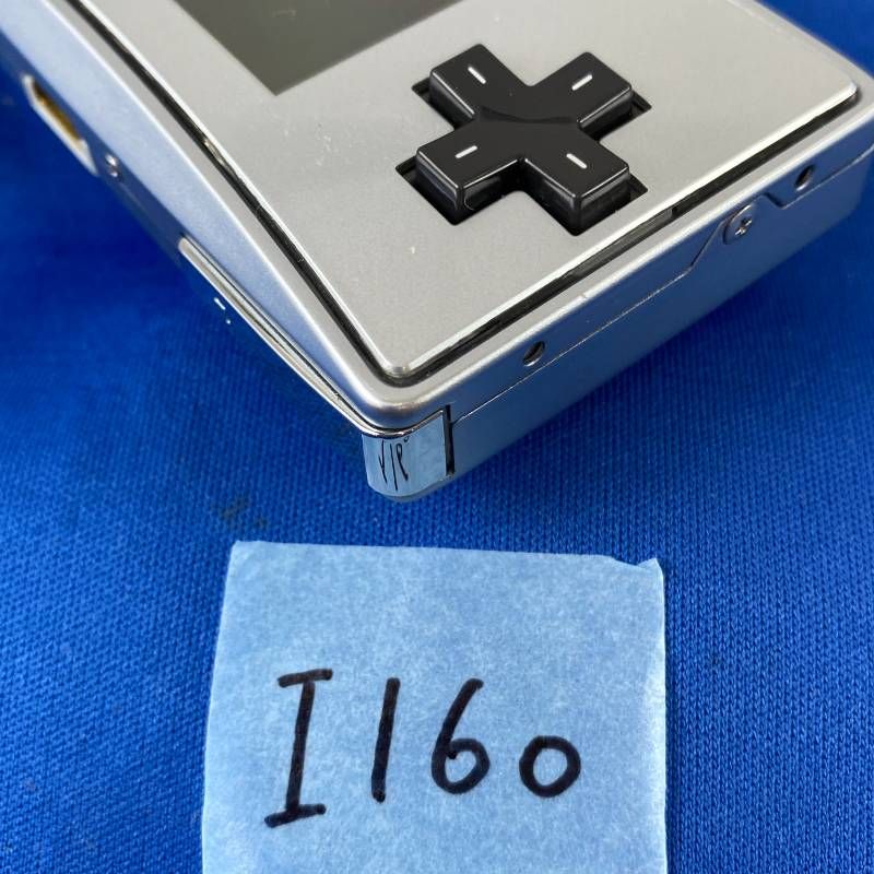 ◇I160【通電OK】ゲームボーイミクロ GAME BOY micro シルバー 銀 GBA