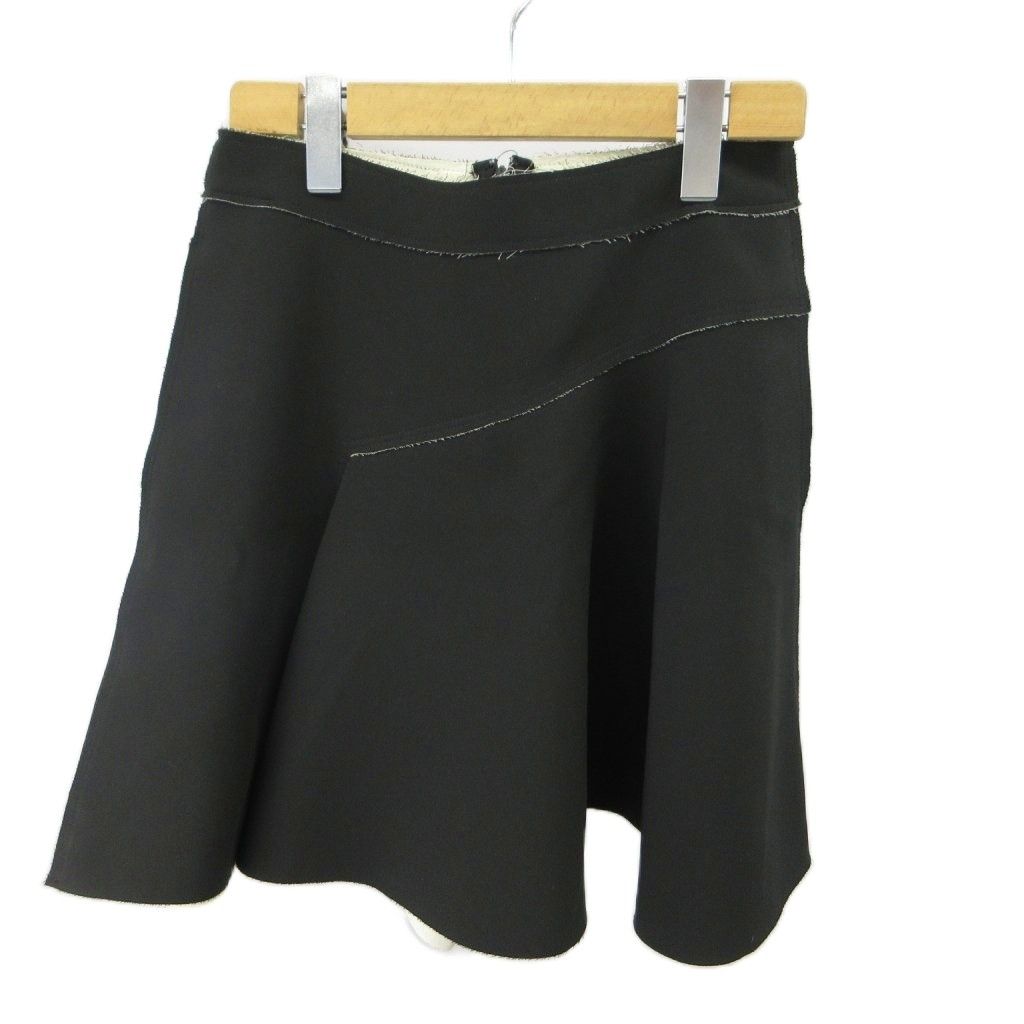 ディーゼル DIESEL キュロットスカート パンツ カットオフ 27 黒 ブラック アシンメトリーデザイン ボトムス /YU ■GY19