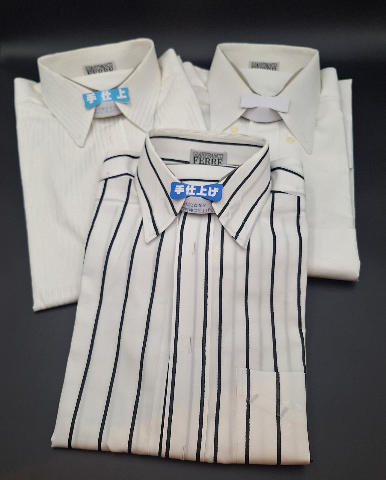 GIANFRANCO FERRE ジャンフランコフェレ シャツ 長袖 ワイシャツ 白