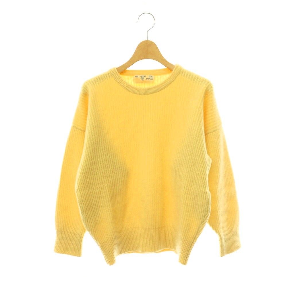 ブレーマー BRAEMAR ニット セーター 長袖 カシミヤ 97/38 イエロー /DO ■GY18