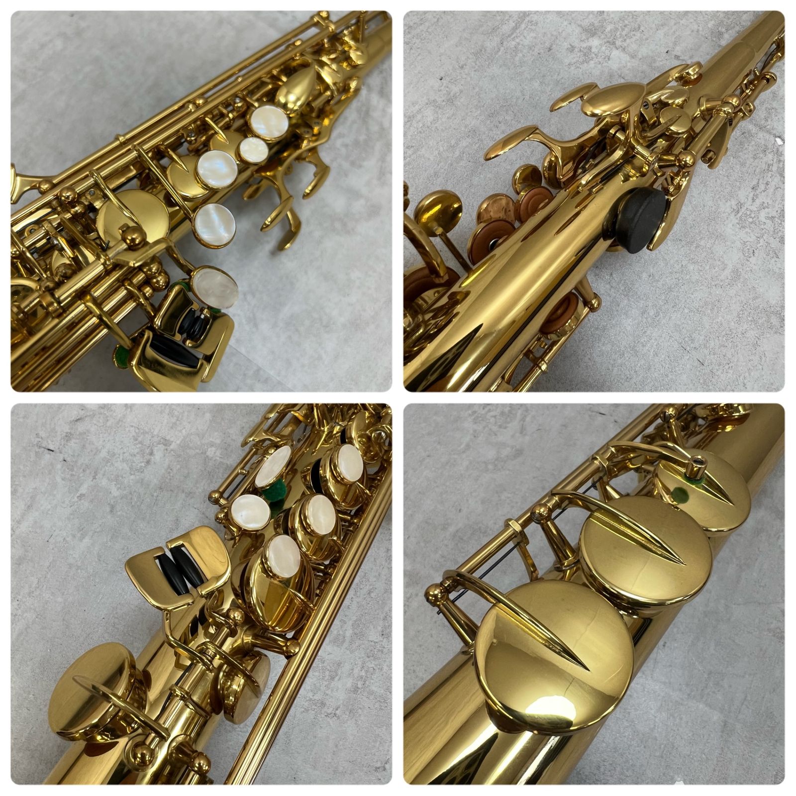 美品 Unison ソプラノサックス 5003 ラッカー 純正ハードケース 管楽器