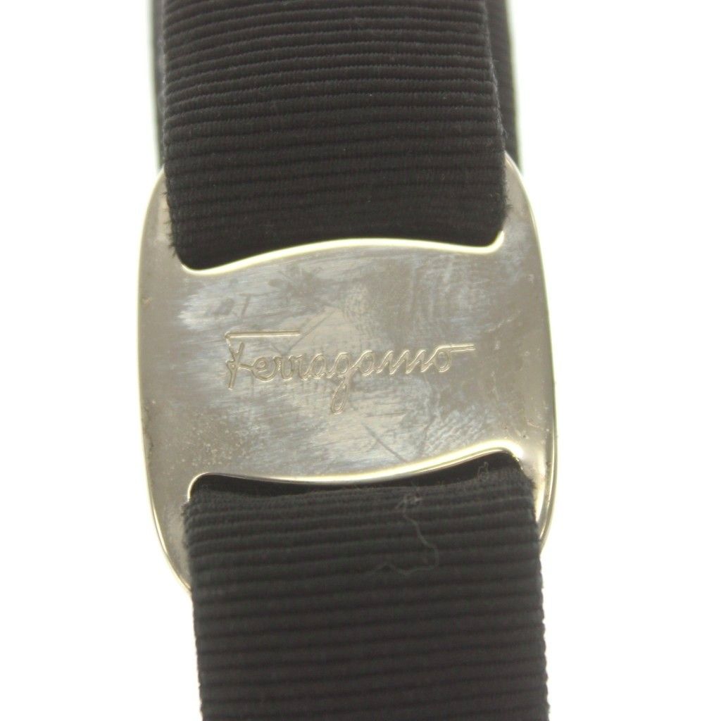 サルヴァトーレフェラガモ Salvatore Ferragamo ヴァラリボン カチューシャ 黒 ブラック /MI ■OS ■OH