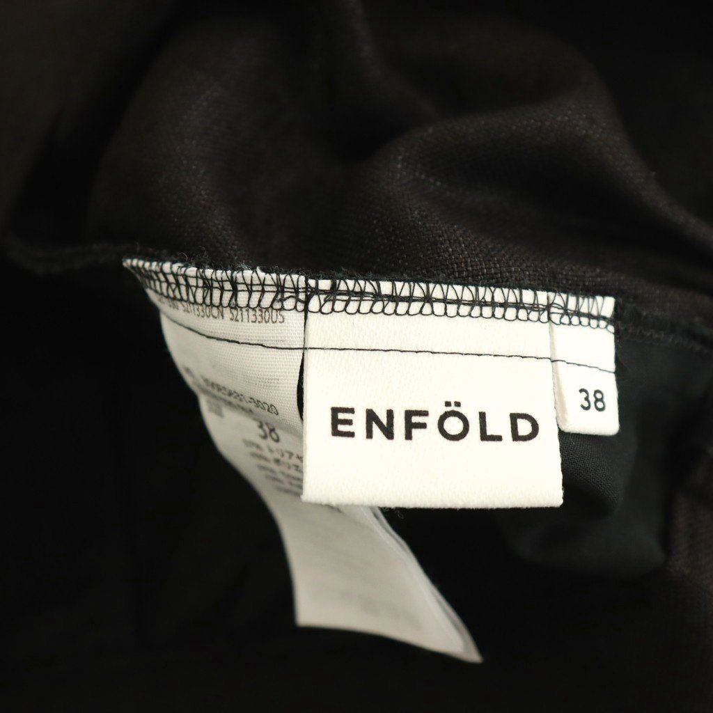 エンフォルド ENFOLD リネンライクゴムジョッパースイージーパンツ