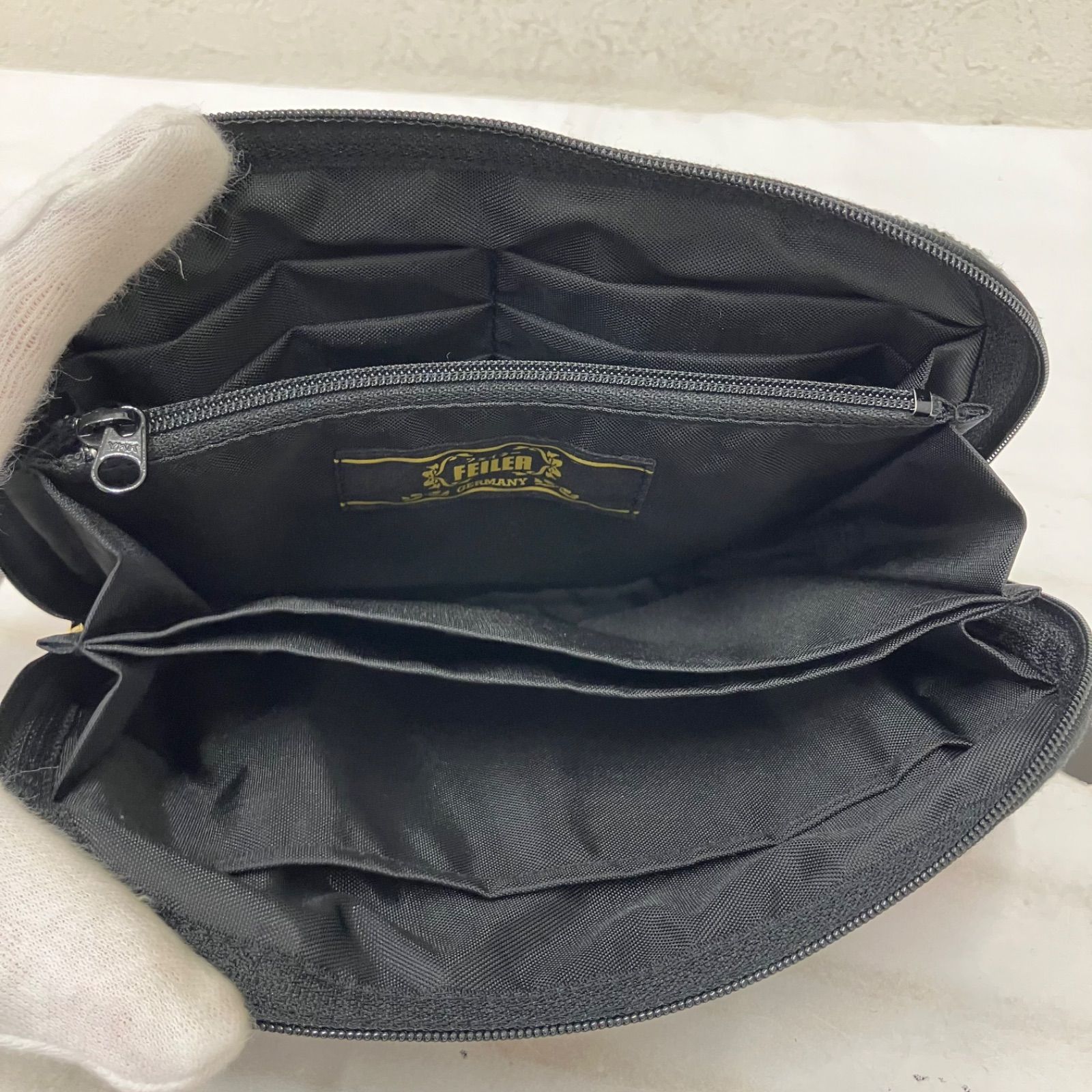 FEILERマルチポーチ 5473 【美品】 FEILER フェイラー タグ付き 便利ポーチ ポピーズ 花柄