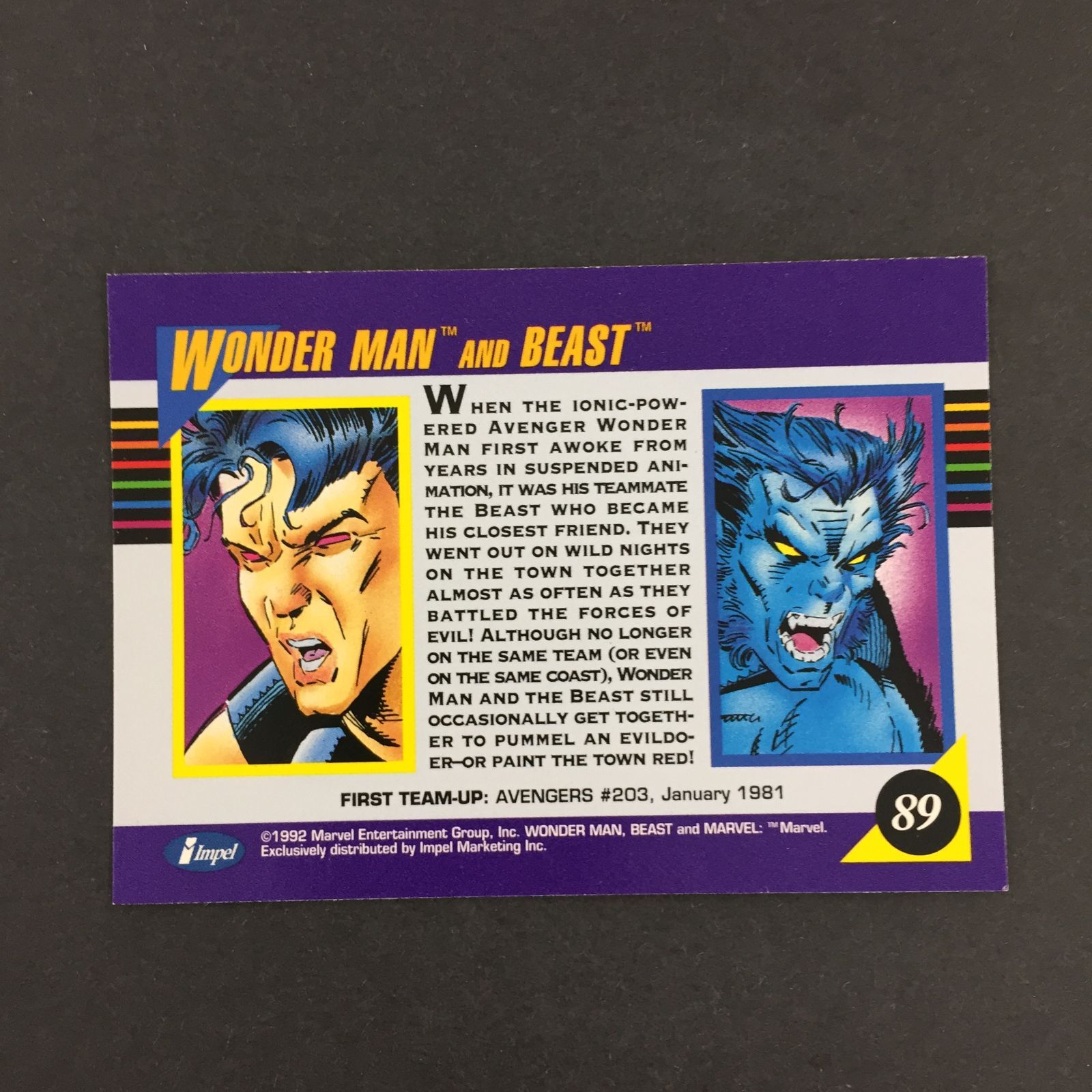 3637147 89 Wonderman and Beast Impel マーベル・スーパーヒーローズ