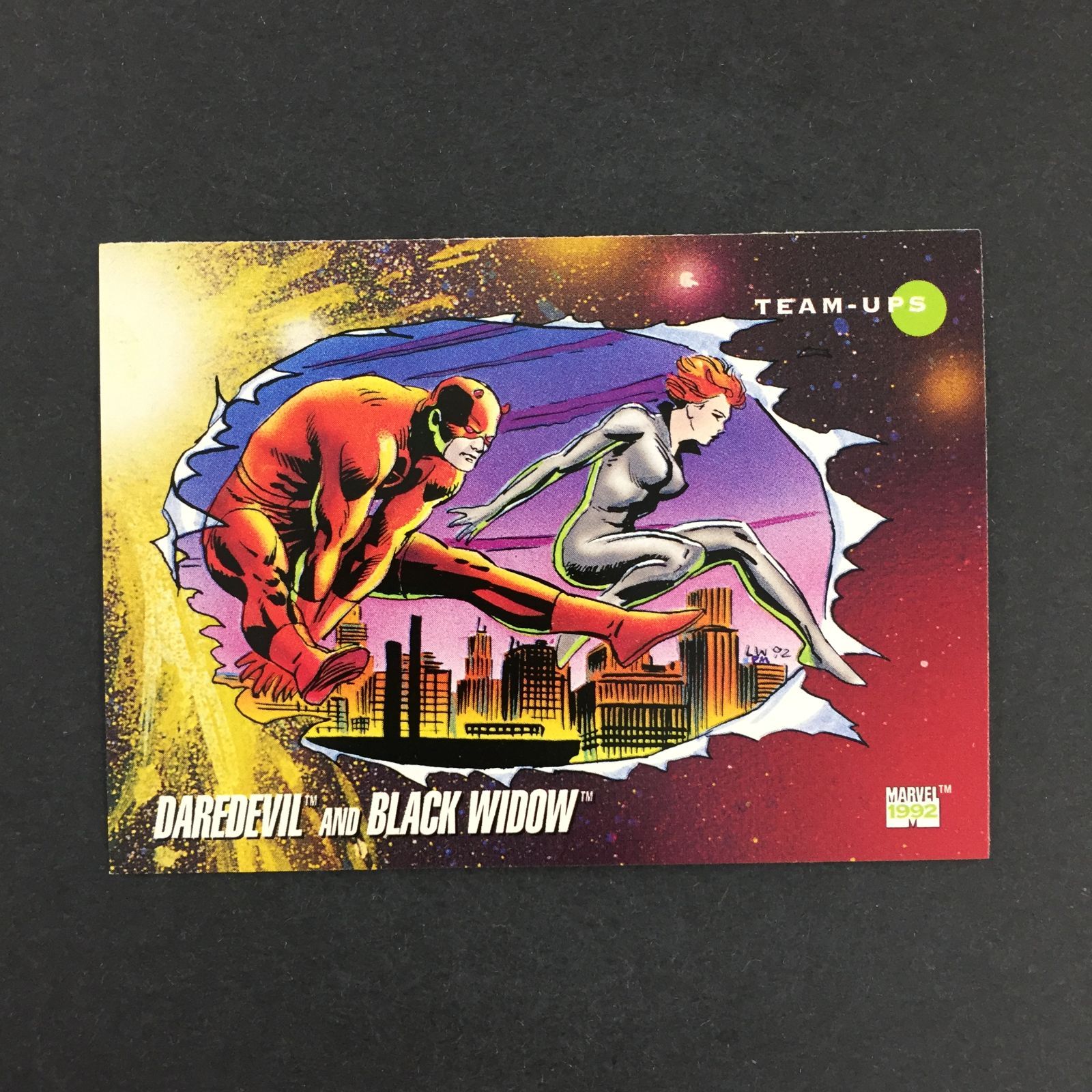 3637159 93 Daredevil and Blackwidow Impel マーベル・スーパーヒーローズシリーズ トレカ