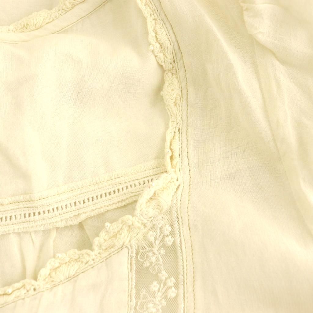 シェリーラファム Cherir la femme ワンピース 半袖 膝丈 刺繍 M