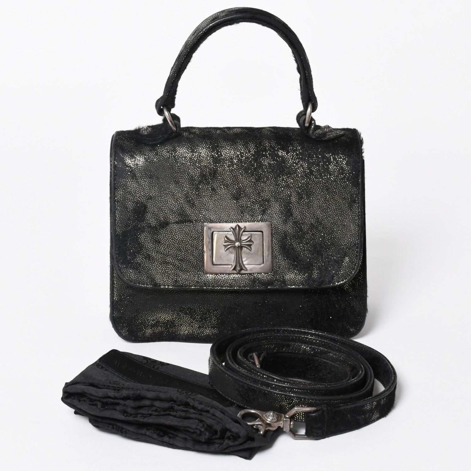 CHROME HEARTS クロムハーツ ハラコバッグ付属シルバーチェーンセット 極美品 CHROME HEARTS クロムハーツ GROW UP グロウアップ 2WAYバッグ