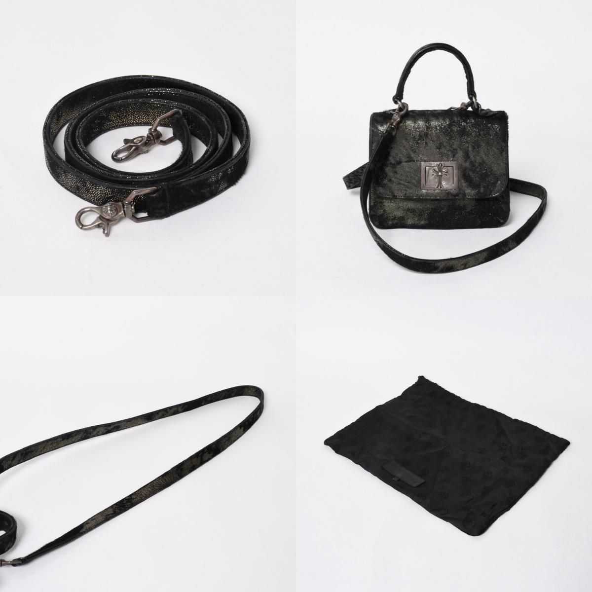 CHROME HEARTS クロムハーツ ハラコバッグ付属シルバーチェーンセット 極美品 CHROME HEARTS クロムハーツ GROW UP グロウアップ 2WAYバッグ