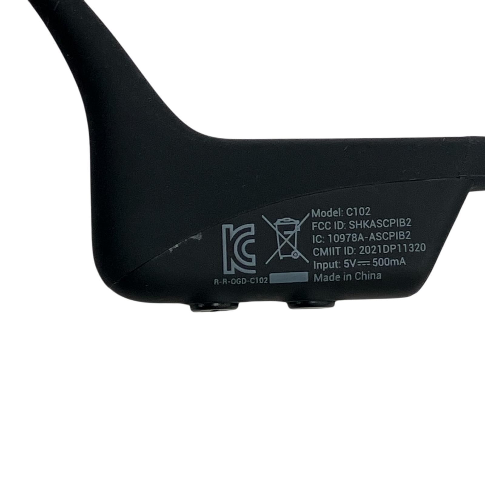 186000 現状品 Shokz ショックス OpenComm C102 User Guide ブラック