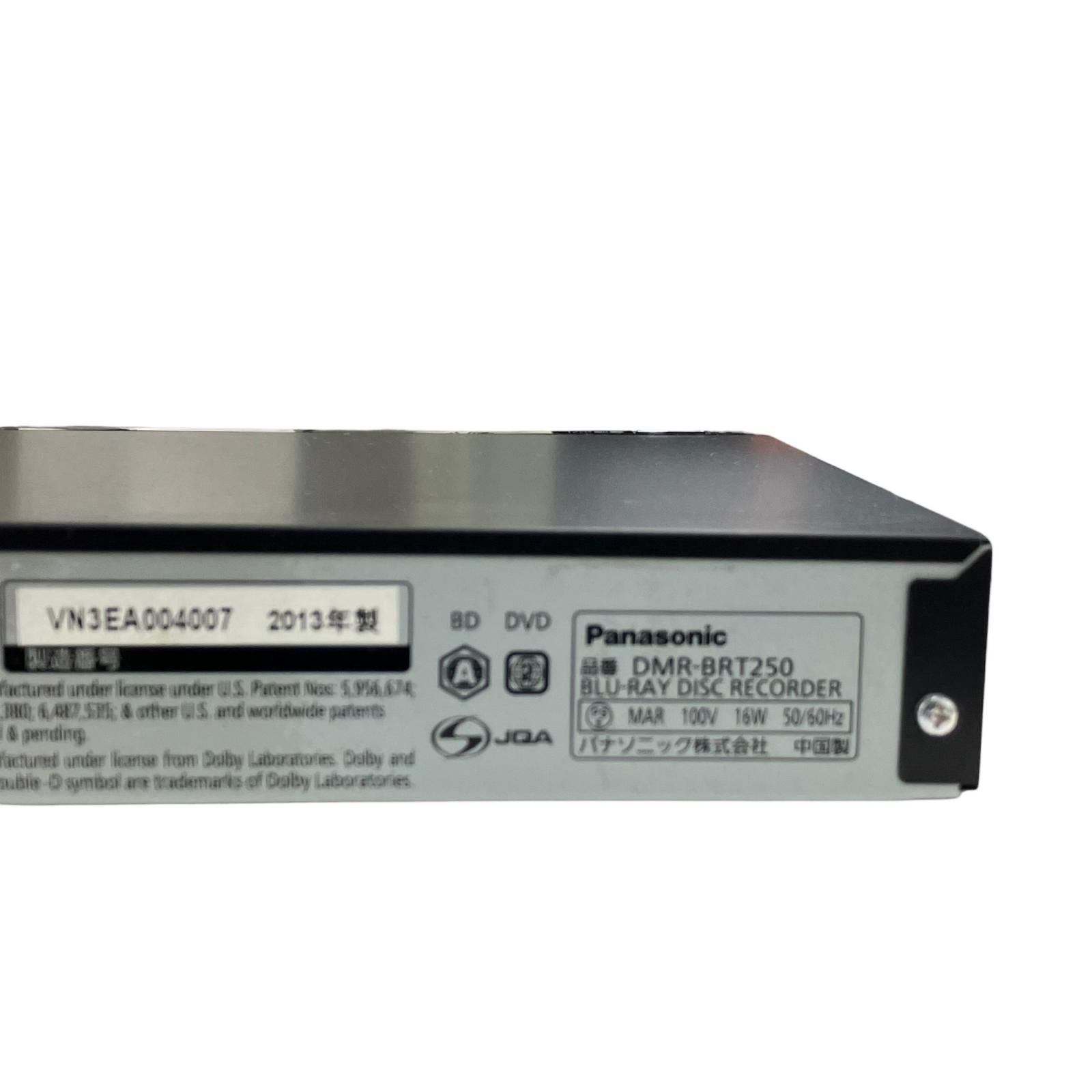 186001 現状品 Panasonic パナソニック ブルーレイレコーダー DMR