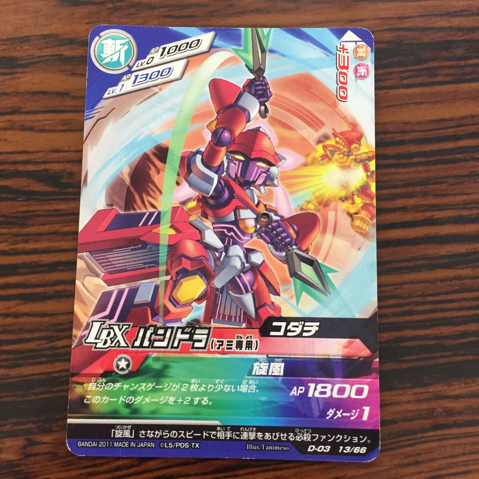 3640101 パンドラ ダンボール戦機 LBXバトルカードゲーム トレカ