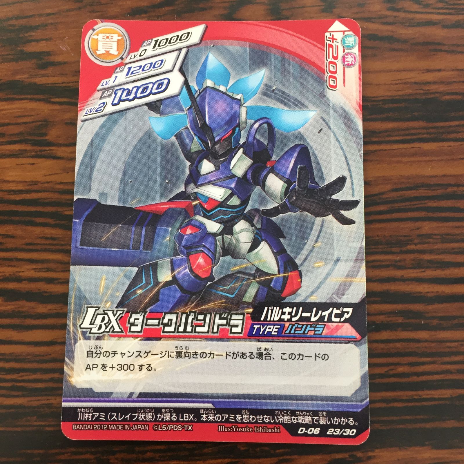 3640121 ダークパンドラ ダンボール戦機 LBXバトルカードゲーム トレカ