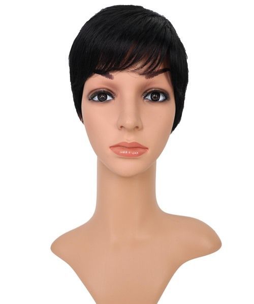【即納】ショートウィッグ Wigs2you HH-188 Natural Black パーマウィッグ スタイル ミディアムウィッグ ブラウン 茶色 茶髪 コスプレイベント イメチェン エクステ ロングヘア カールへア 人毛ヘア 人毛 人毛ウィッグ 人毛100％