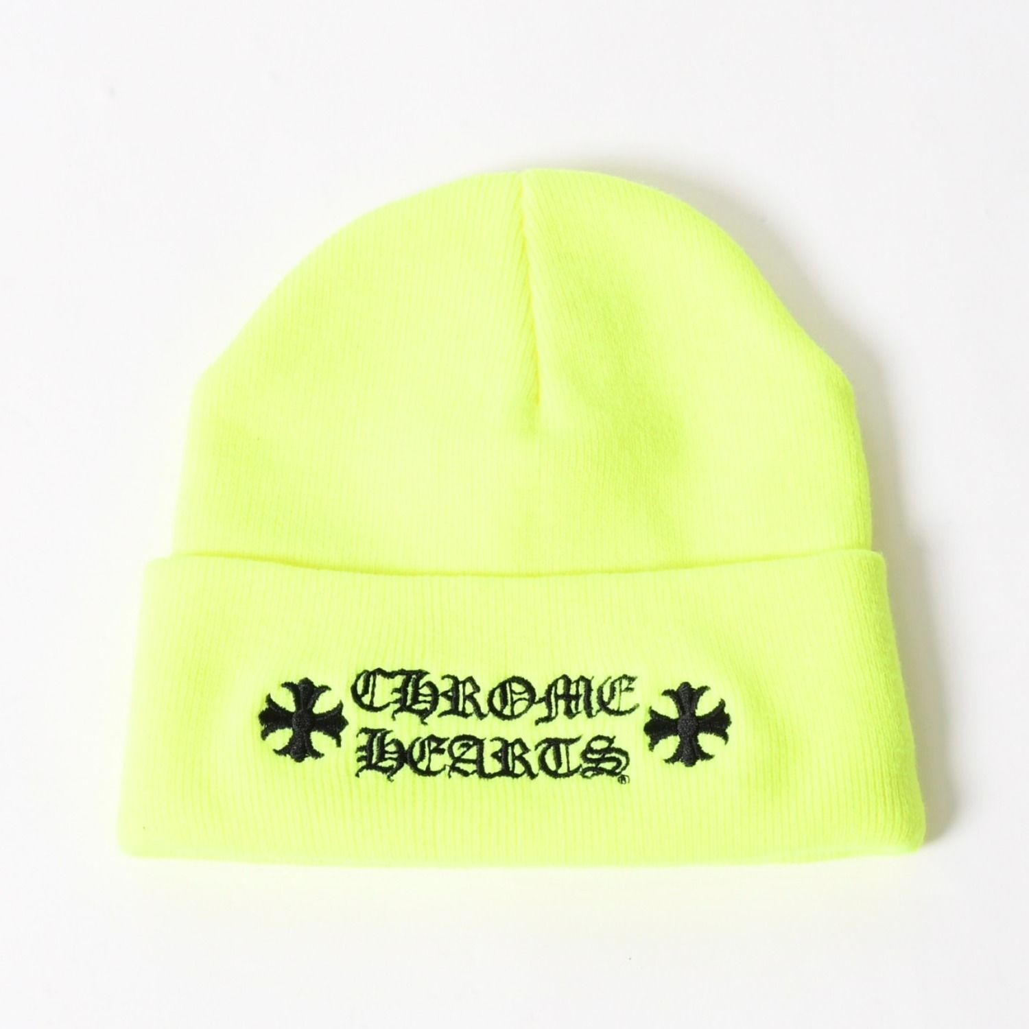 新品同様品 CHROME HEARTS クロムハーツ WATCH CAP ロゴ刺繍 ビーニー