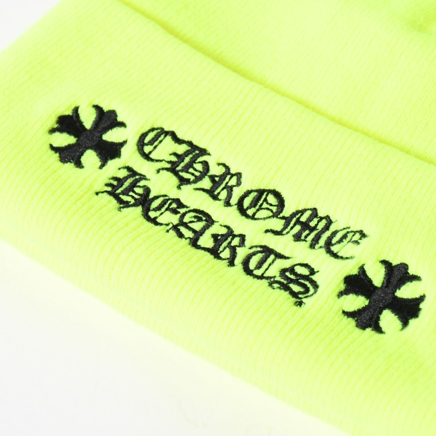 新品同様品 CHROME HEARTS クロムハーツ WATCH CAP ロゴ刺繍 ビーニー
