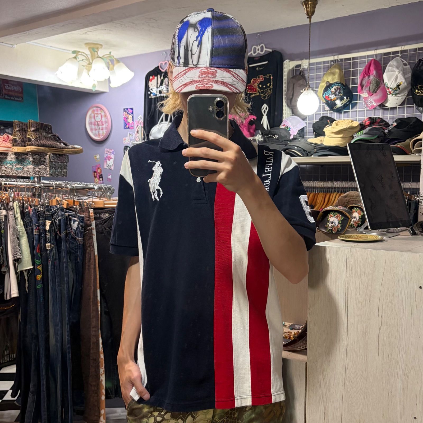 Ralph lauren ラルフローレン ビッグポニー swag ストライプ Chief