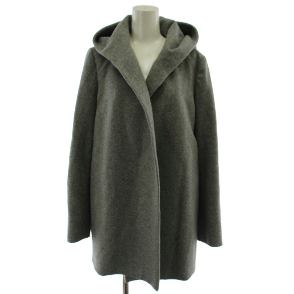 Theory セオリー シングルボタン ニットコート グレー S［B505］ 中古 