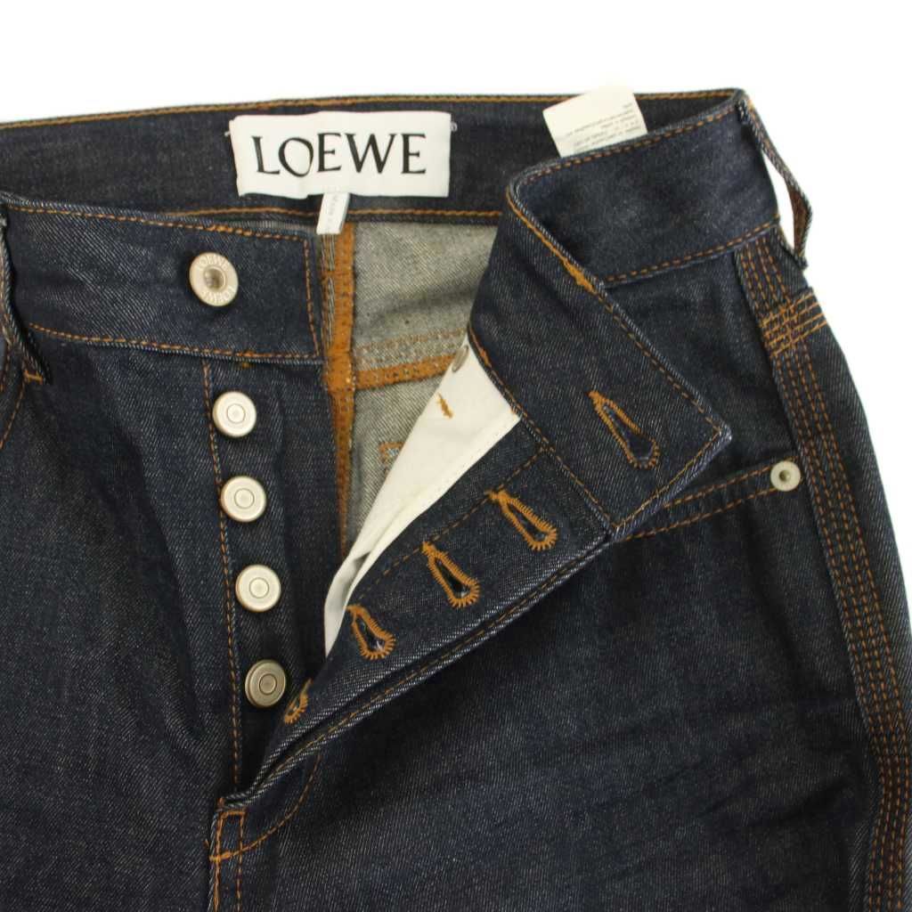 ロエベ LOEWE フィッシャーマンターンアップジーンズ デニム 32 紺