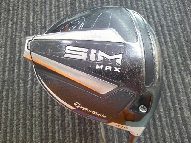 中古 ドライバー テーラーメイド 45.5SIM MAX/TENSEI BLUE TM 50/S/9[4767]■博多