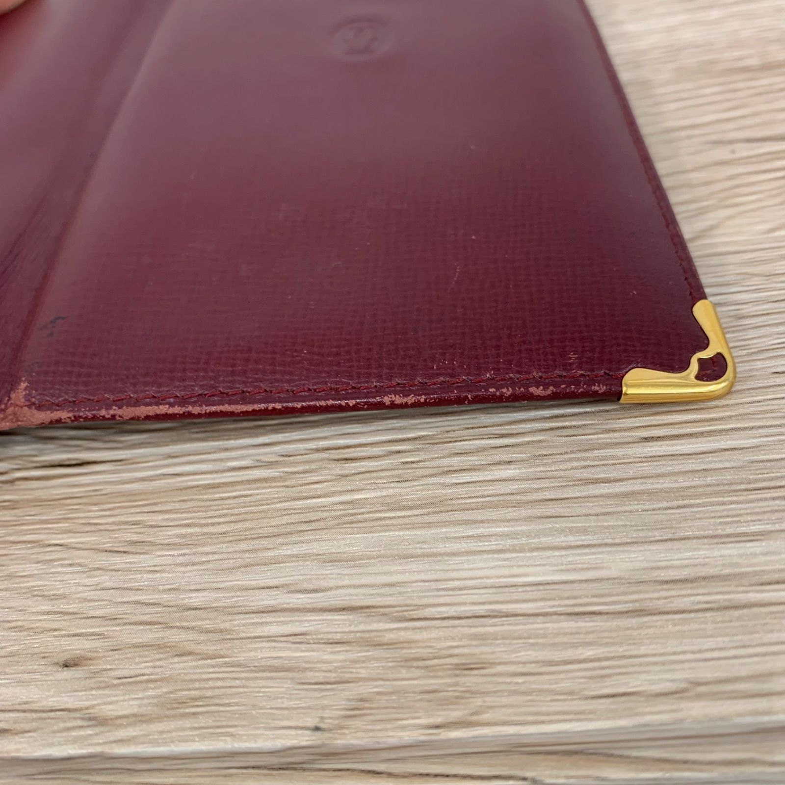 Cartier カルティエ 長財布 ボルドー ワインレッド バーガンディ 平塚