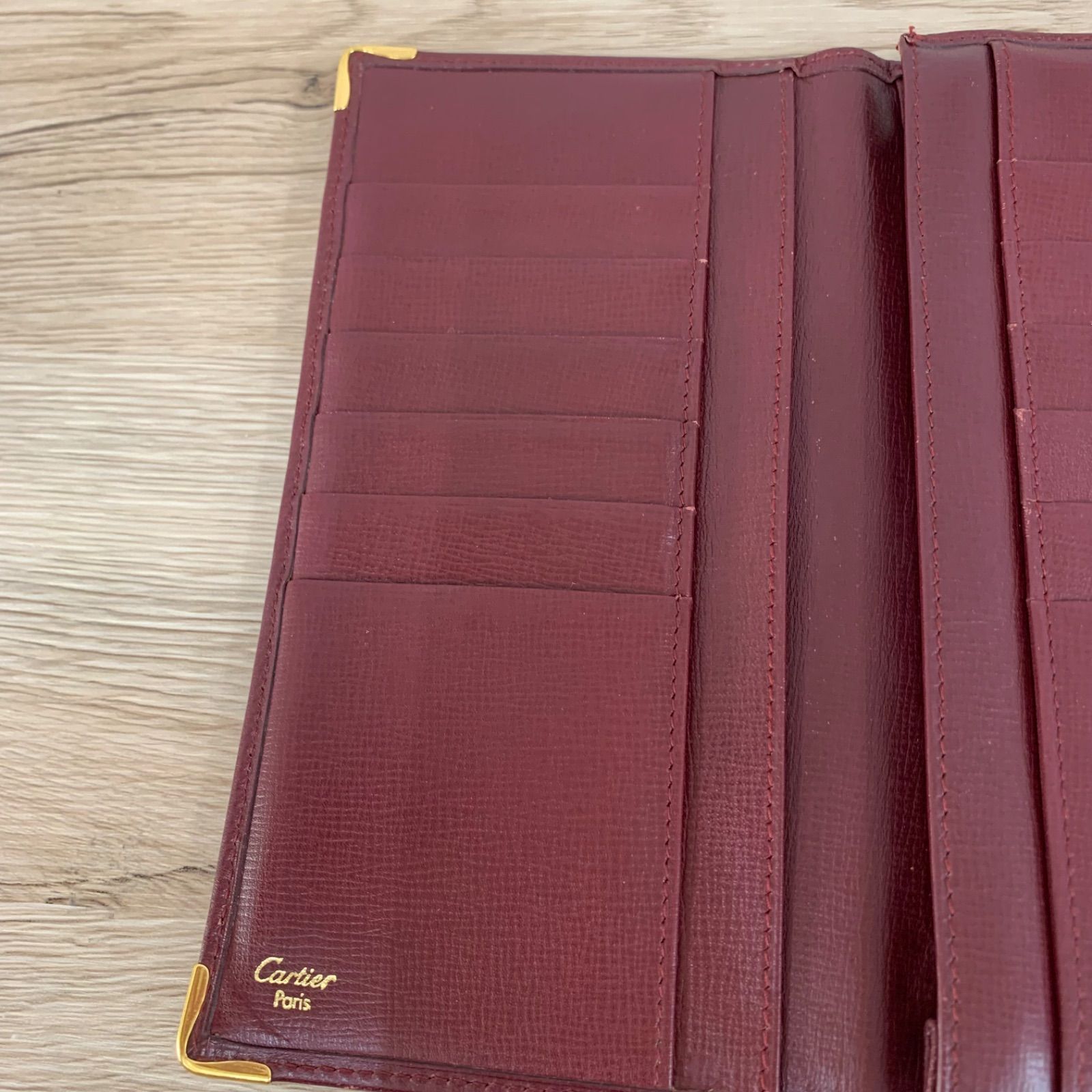 Cartier カルティエ 長財布 ボルドー ワインレッド バーガンディ 平塚