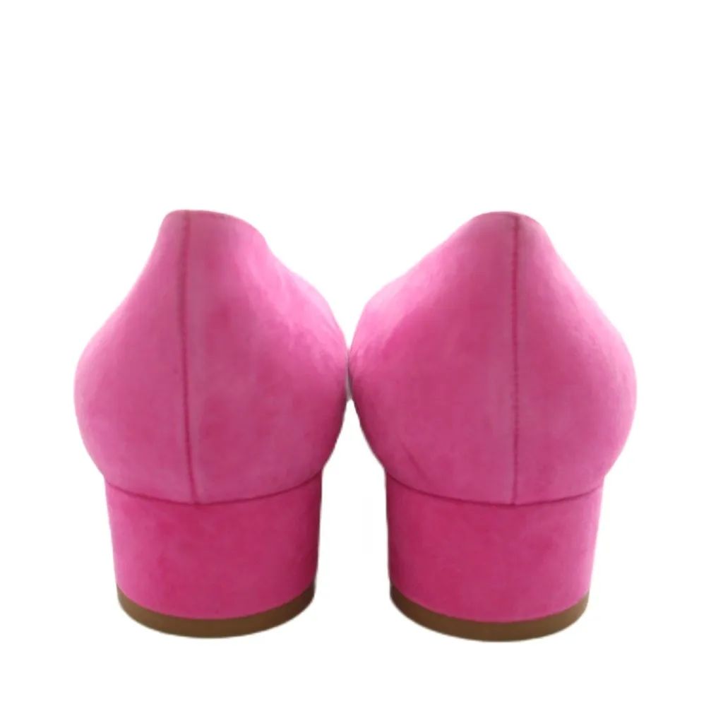 マノロブラニク MANOLO BLAHNIK パンプス チャンキーヒール アーモンド