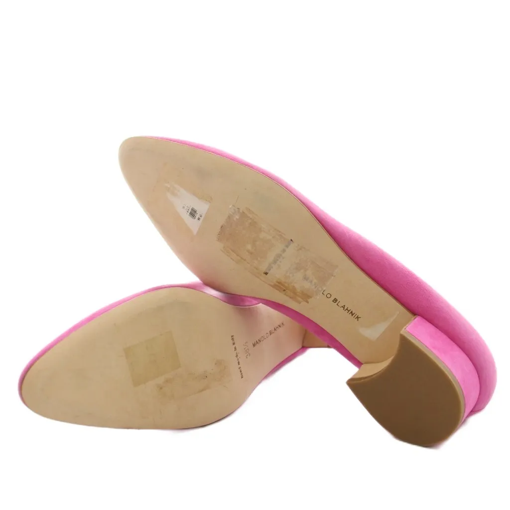 マノロブラニク MANOLO BLAHNIK パンプス チャンキーヒール アーモンド