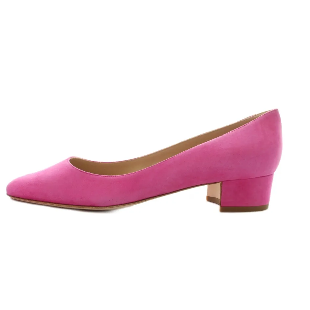 マノロブラニク MANOLO BLAHNIK パンプス チャンキーヒール アーモンド