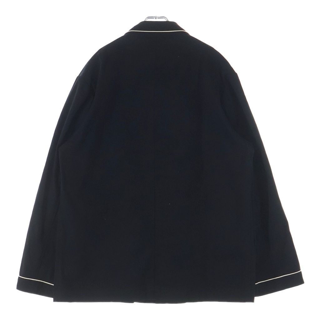 Yohji Yamamoto POUR HOMME ヨウジヤマモト プールオム 03SS Archive Cotton Shirt Jacket コットン バイカラー ジャケット 長袖シャツ ブラック HQ-J62-901 Yohji Yamamoto POUR HOMME (ヨウジヤマモト プールオム) 03SS Archive
