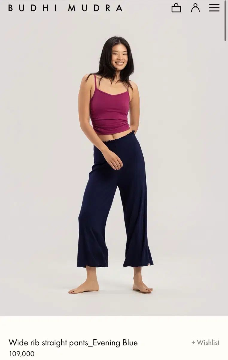 新品 BUDHI MUDRA ワイド パンツ s