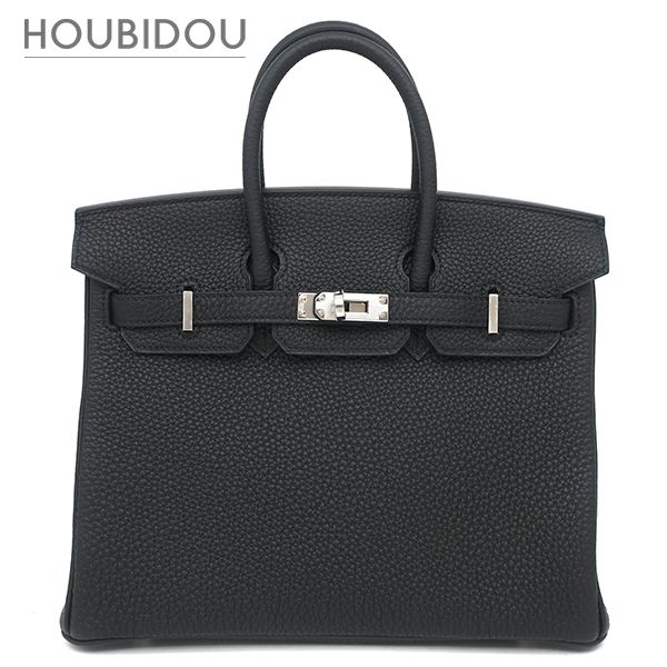 エルメス HERMES ハンドバッグ バーキン25 トゴ ブラック シルバー金具 新品 未使用 黒 2026年製 G 【箱】【中古】