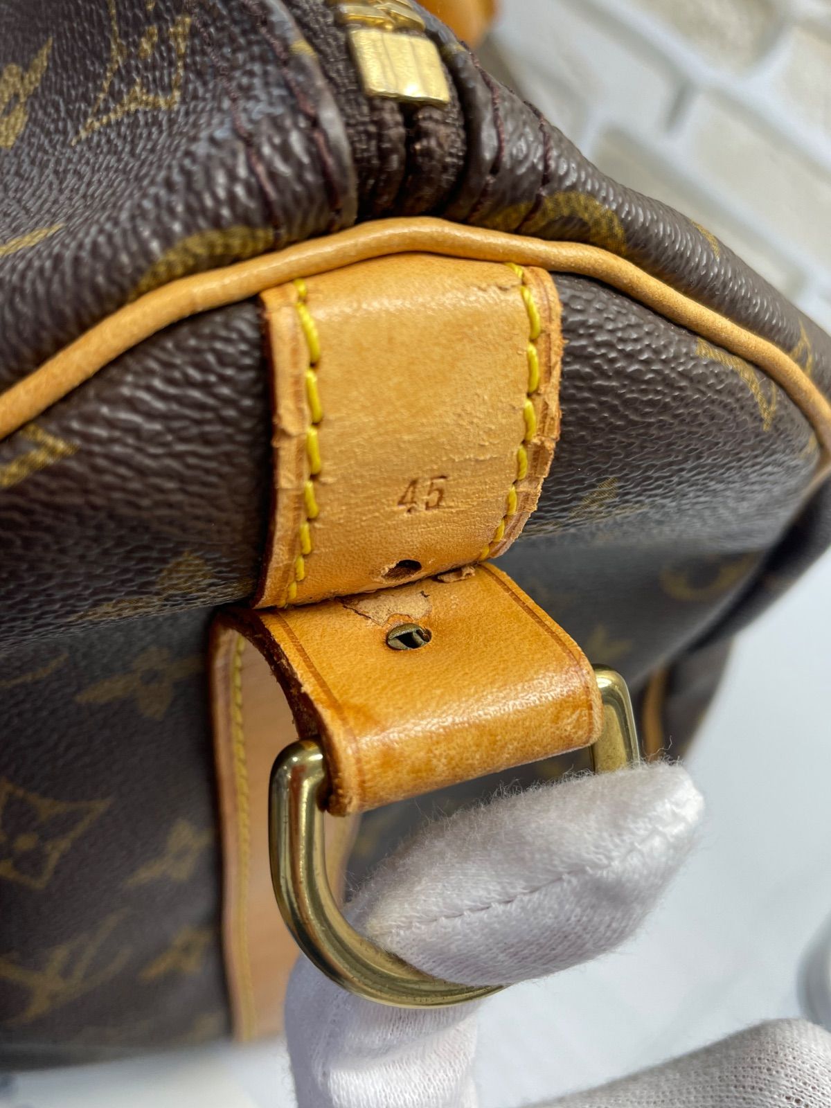 鑑定済】Louis Vuitton キーポル45 ハンドバッグ ルイ・ヴィトン 現状