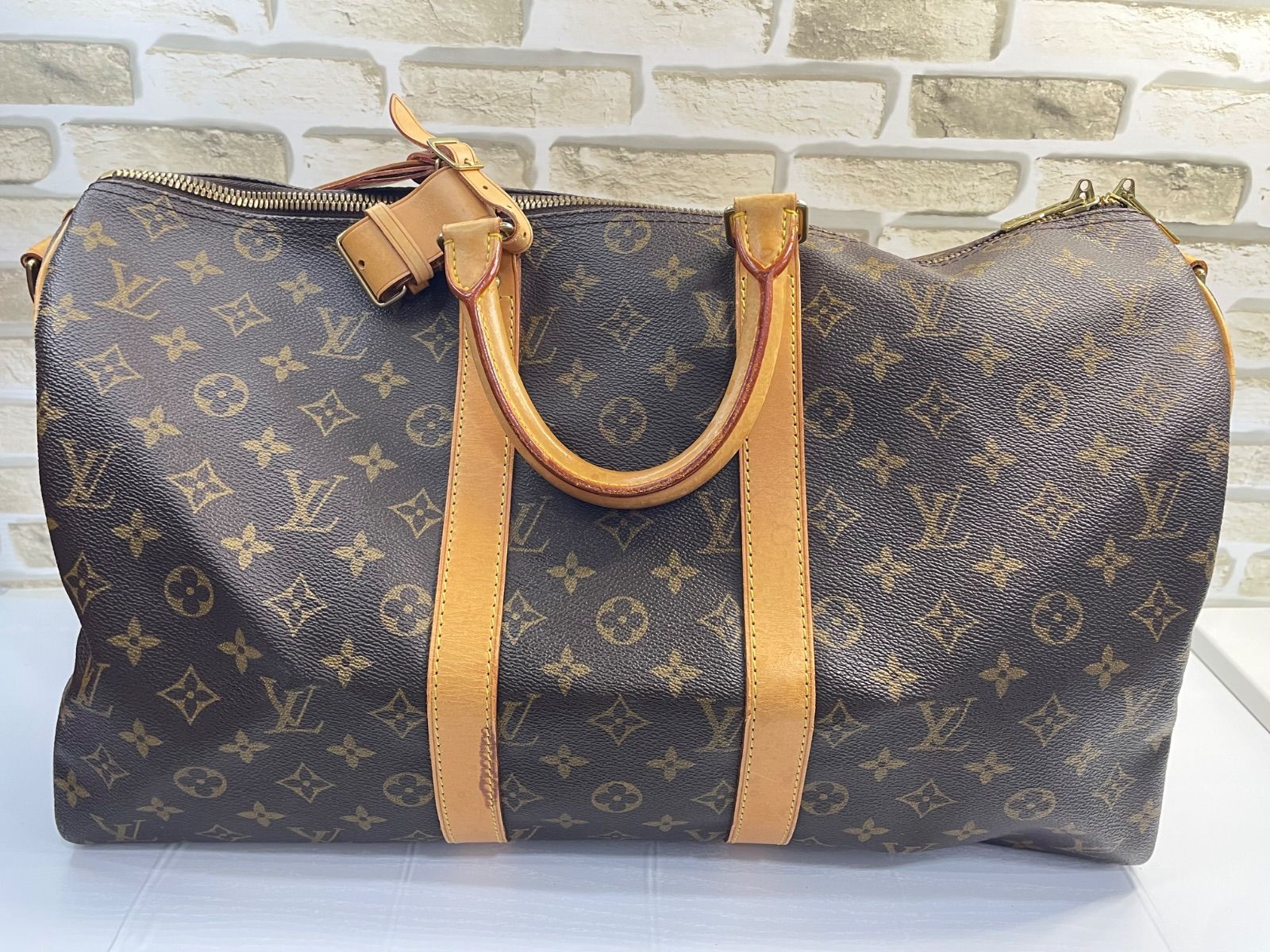 【鑑定済】Louis Vuitton キーポル45 ハンドバッグ ルイ・ヴィトン 現状品