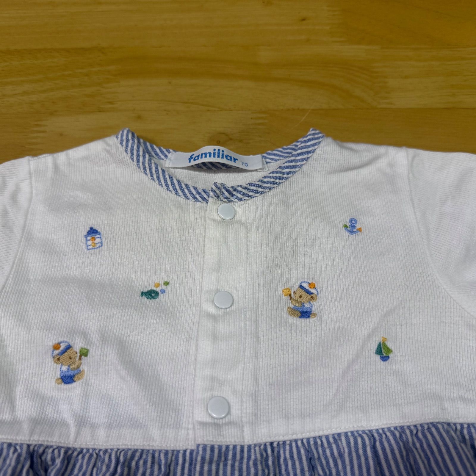 ファミリアロンパース◎美品◎サイズ70 - メルカリ