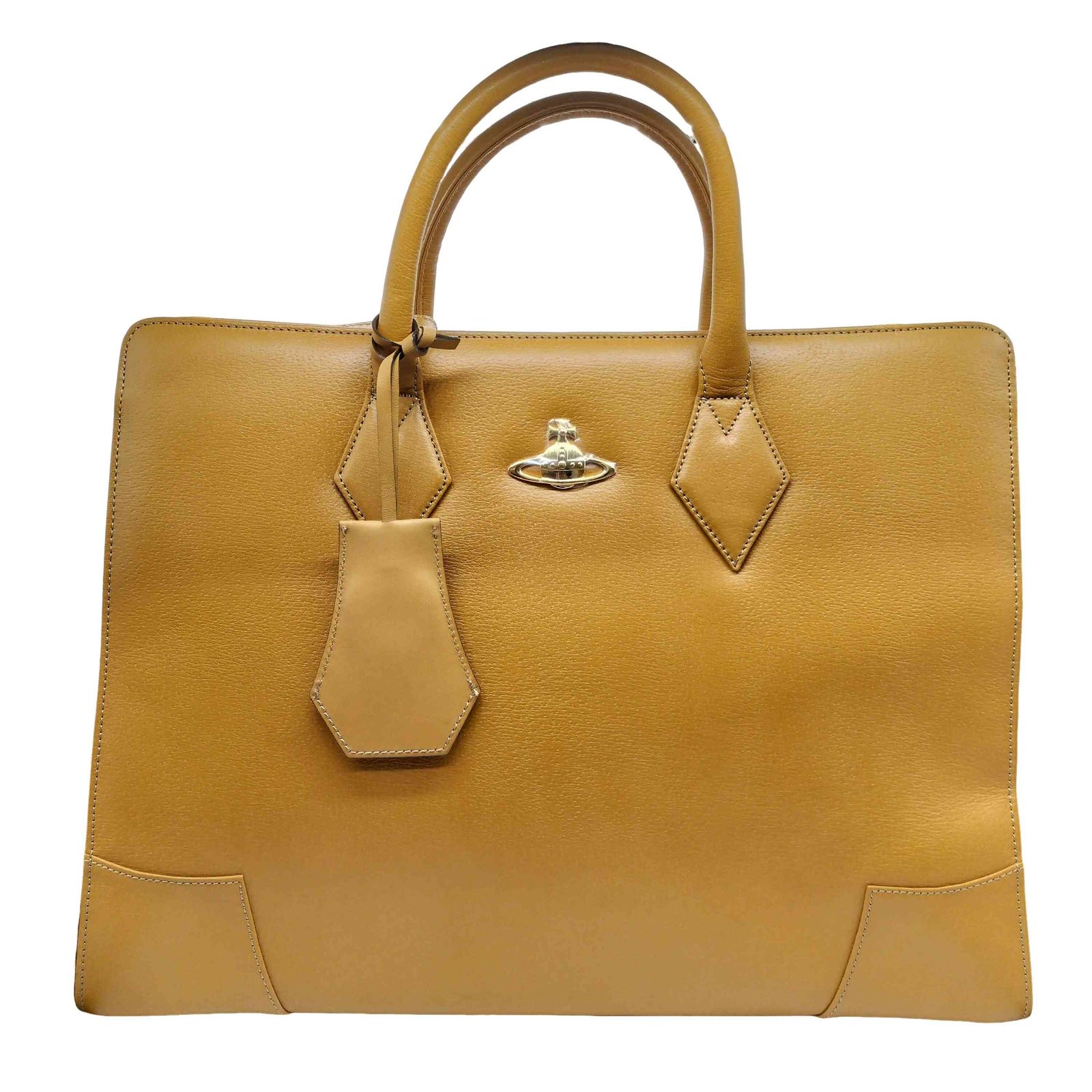 Vivienne Westwood Accessories Vivienne Westwood Accessories MADE IN JAPAN Leather Genuine Leather Orb Briefcase Business Bag Mens Unmarked