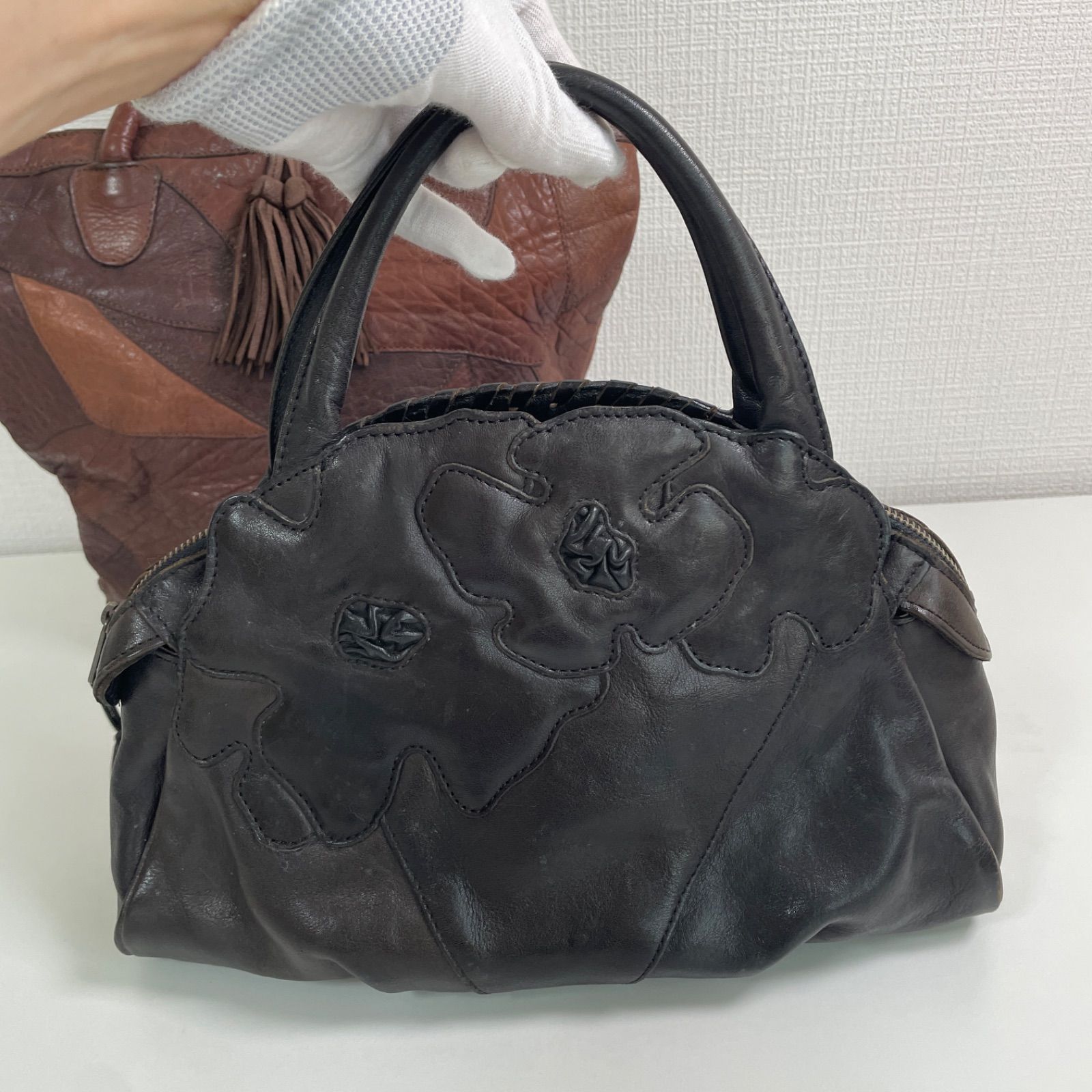 イビサ Ibiza ハンドバッグ レザー フラワーモチーフ まとめ売り 本革