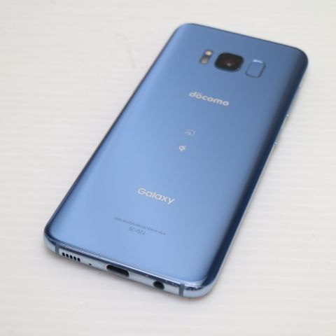 美品 SC-02J Galaxy S8 ブルー 即日発送 スマホ SAMSUNG docomo 本体