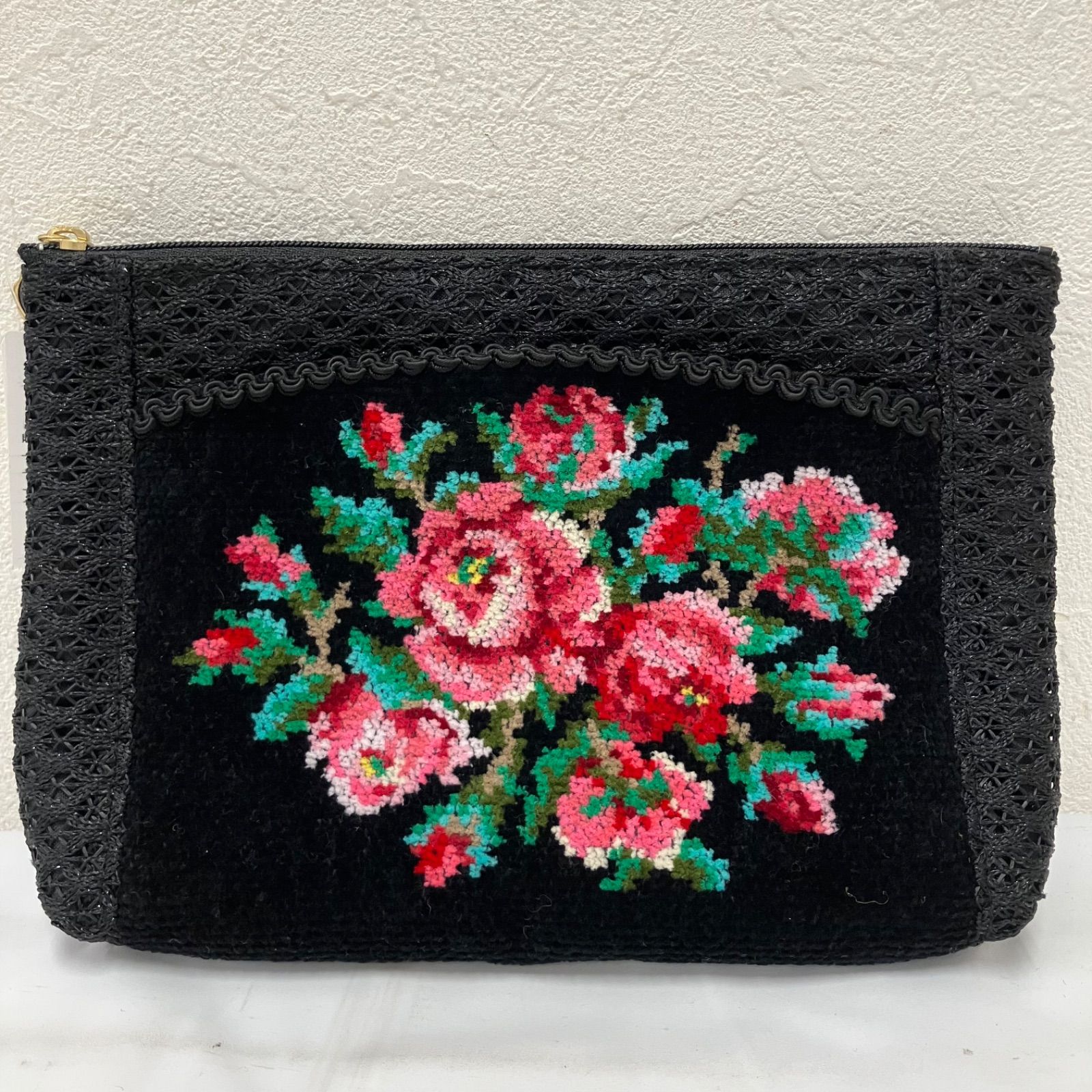 6243 【美品】 FEILER フェイラー タグ付き リアローズ ポーチ