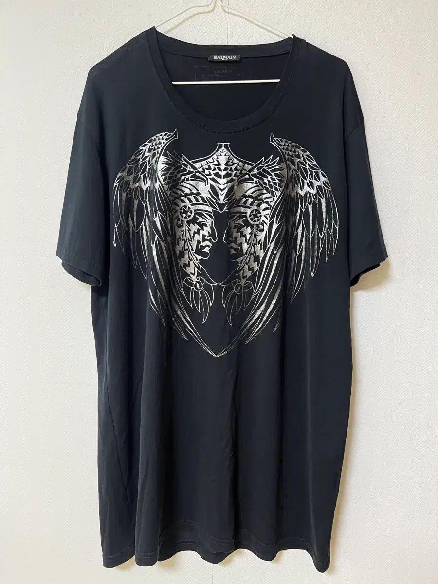 バルマン インディアン ビックプリンティング 半袖Tシャツ XL