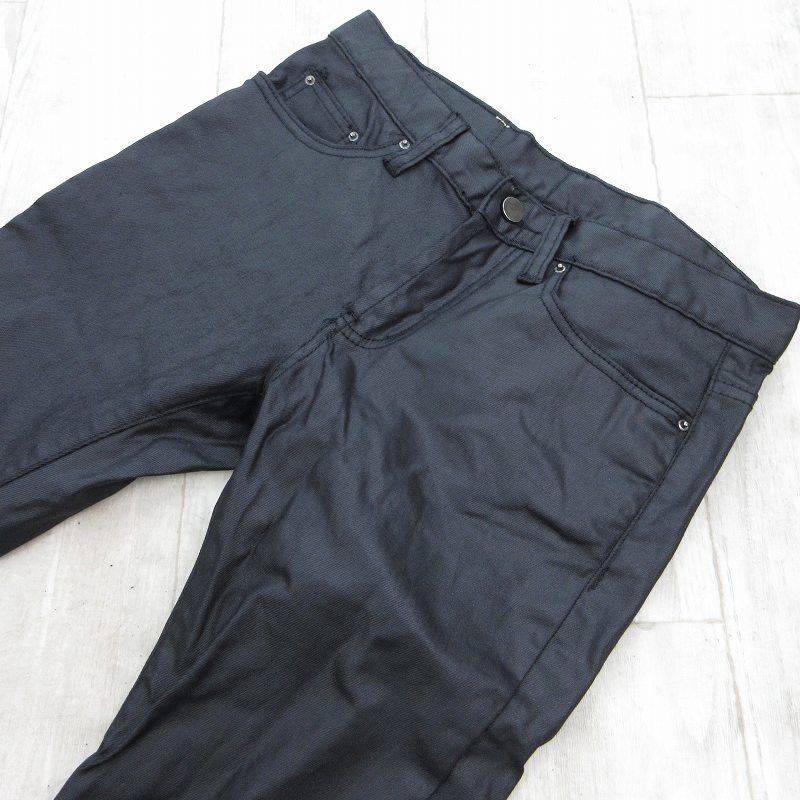 ミニマル mnml 28 コーティング デニムパンツ ジーンズ スキニー 裾