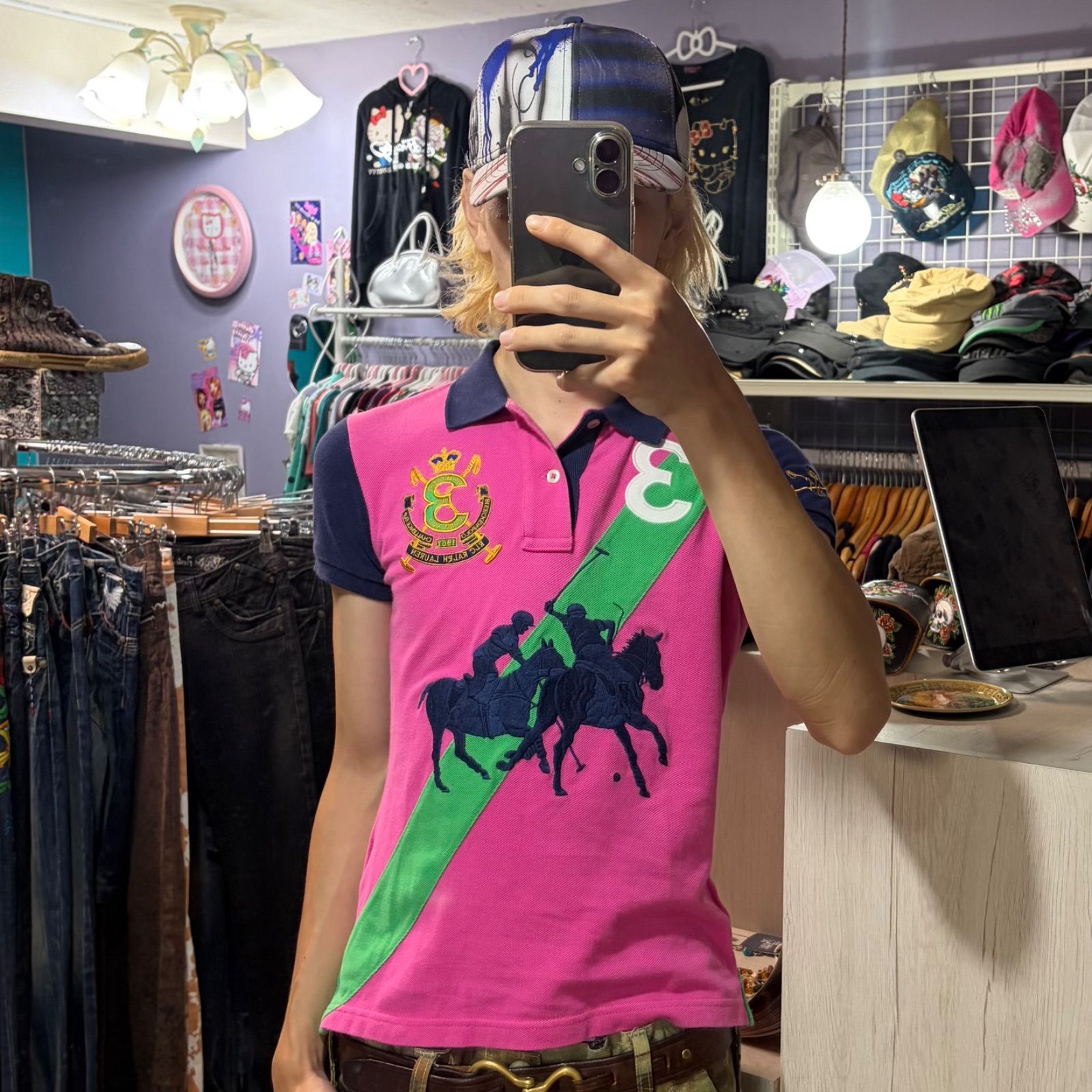 Ralph lauren sport ラルフローレン ポロシャツ swag ビッグポニー