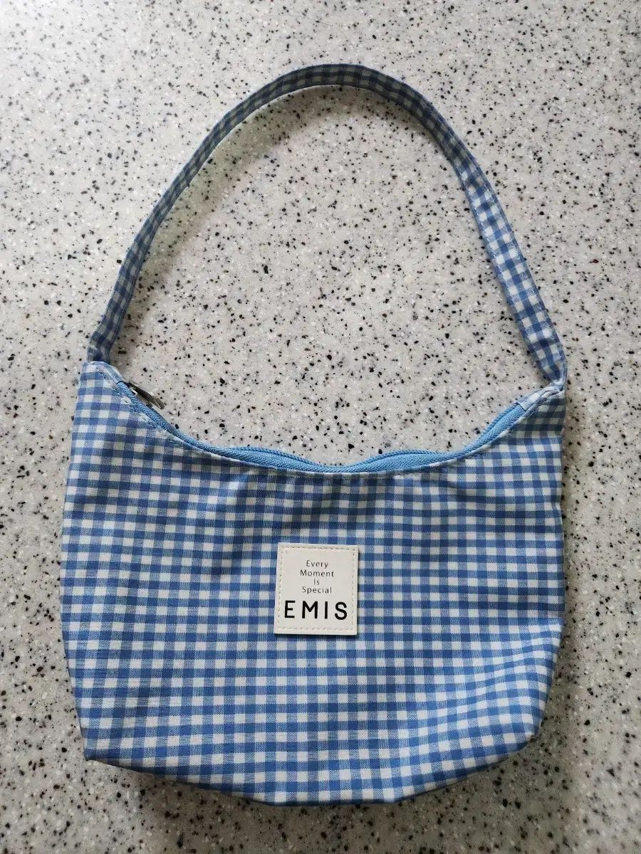 エミス CHECK HOBO BAG (ブルー)