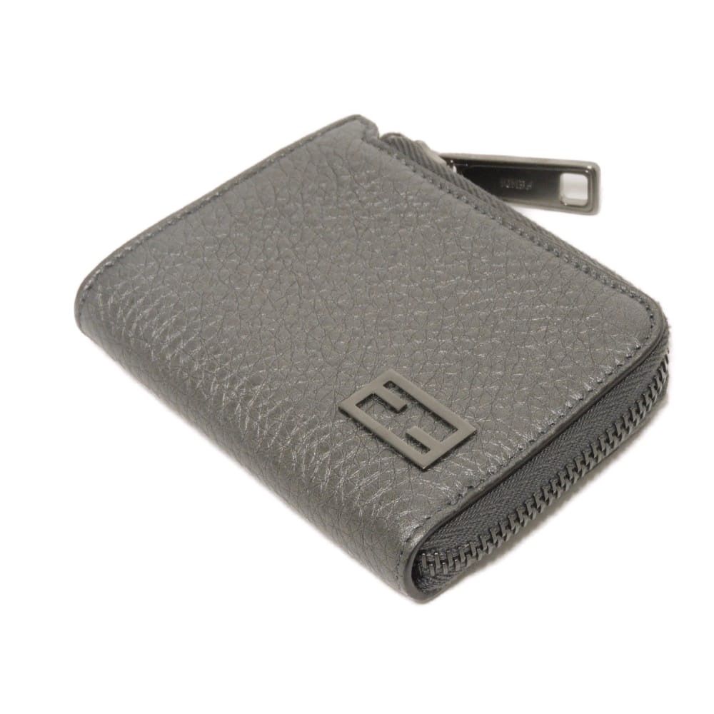 FENDI フェンディ ジップ コインパース クオイオ ローマ メタリック