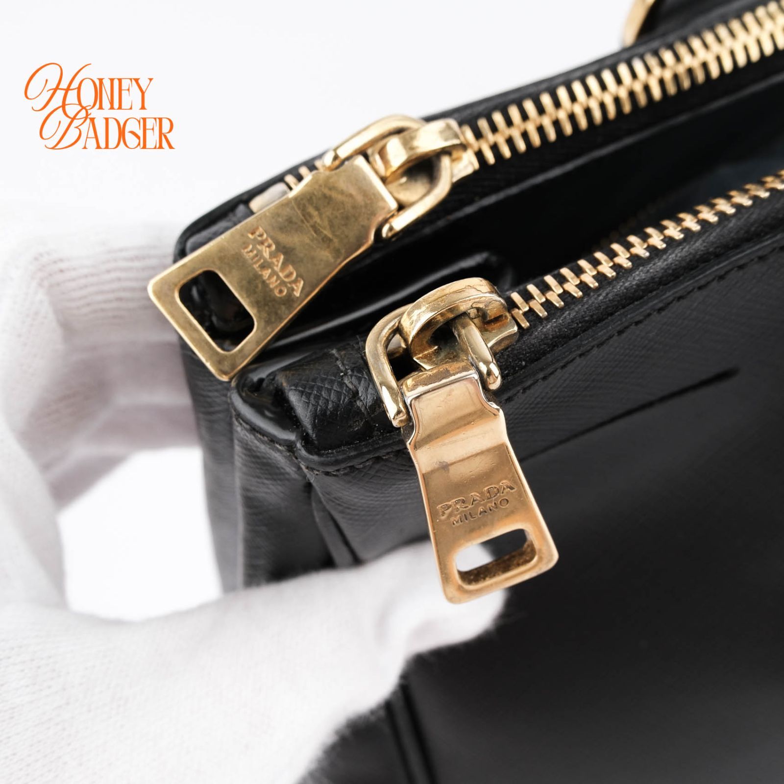 美品】プラダ PRADA ガレリア ラージ サフィアーノレザー 2WAY 