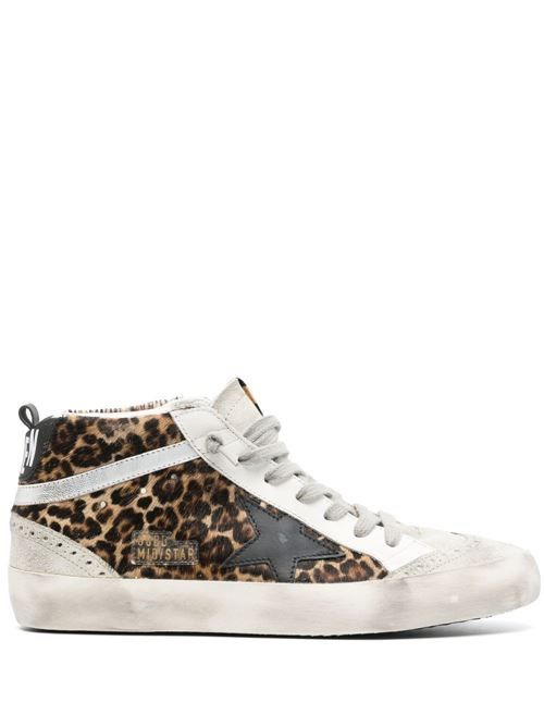 GOLDEN GOOSE ミッドスター レザー スニーカー 送料無料
